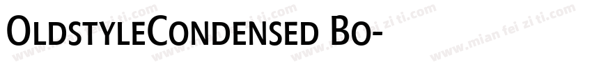OldstyleCondensed Bo字体转换